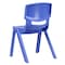 Flash Furniture Blue Plastic Stackable School Chair with 15.5'' Seat Height, PK4 4-YU-YCX4-005-BLUE-GG - alternate 6